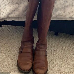Brown riding boots!